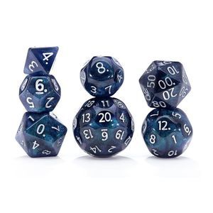 7pc RPG Mercurial Dice Set: Saturn